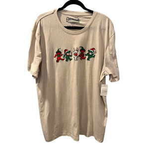 Grateful Dead NWT Lucky Brand Christmas Bears XXL Embroidered Crew Neck Shirt